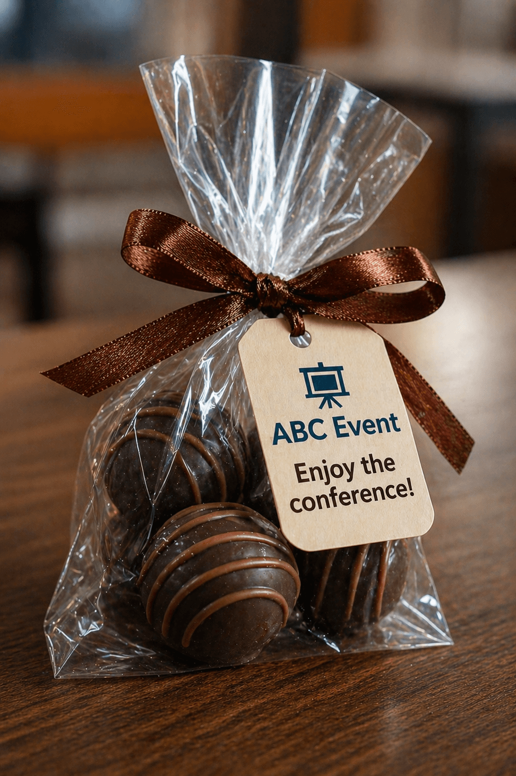 Hand-rolled chocolate truffles for corporate gifting